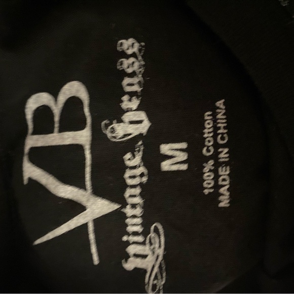 Y2K Vintage Brass Shirt - Black and White with Studs - - Picture 4 of 4